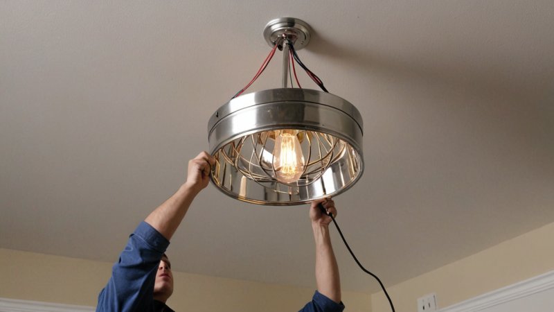 installasjon av taklampe, gjør det selv hjem forbedring, elektrisk sikkerhet, hjem belysning, hjem vedlikehold
