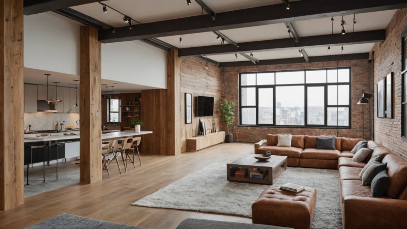 loftstue renovering, hjem forbedring, interiør design ideer, stue inspirasjon, naturlige materialer