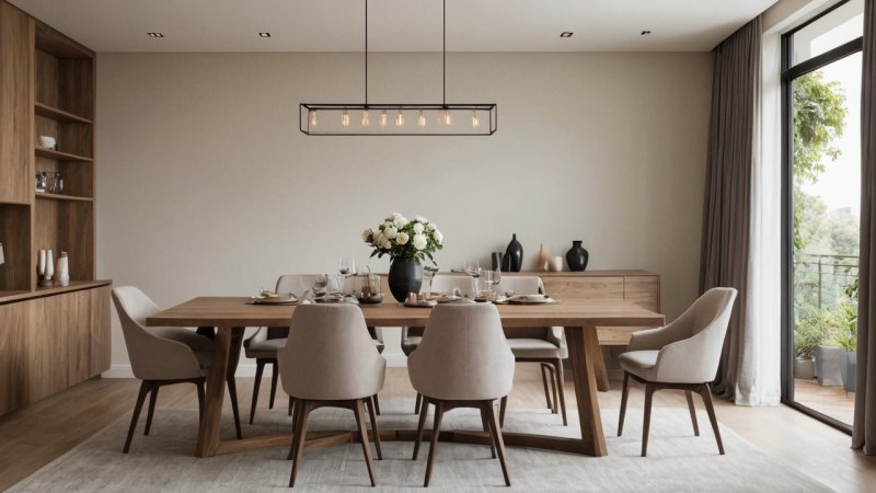 moderne spisestue, hjemforbedring, interiørdesign, gjør-det-selv renovering, møbelvalg