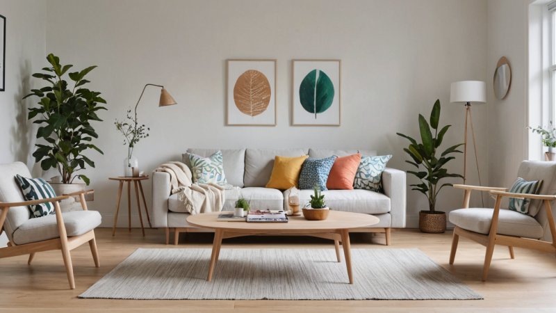 skandinavisk stil, interiørdesign, hjeminnredning, minimalisme, naturlige materialer, belysning, hjemforbedring