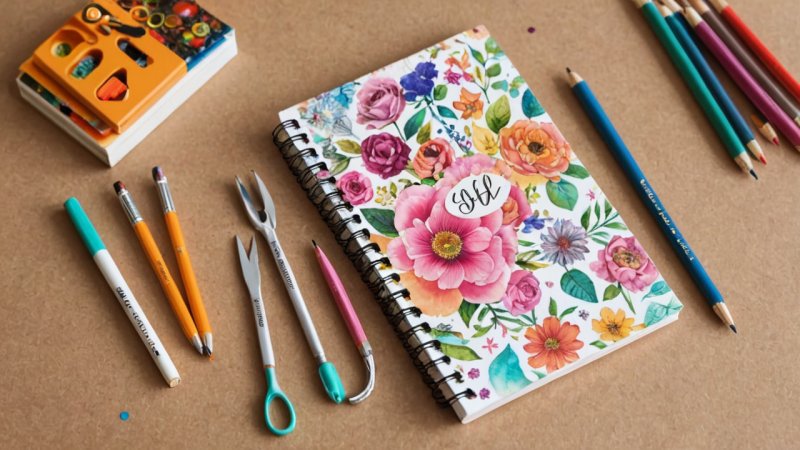 DIY notatbok, personlig notatbok, håndverk, hjemmeprosjekter, kreativitet