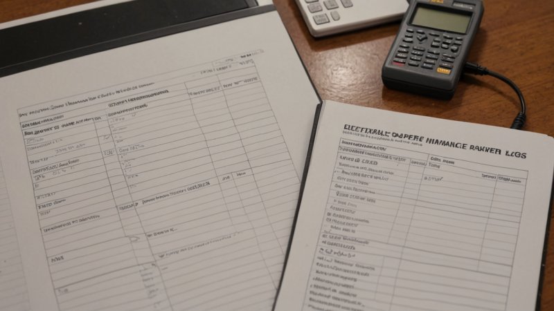 elektrisk vedlikeholdslogg, digital logg, papir logg, hjem forbedring, DIY vedlikehold, tips til boligeiere