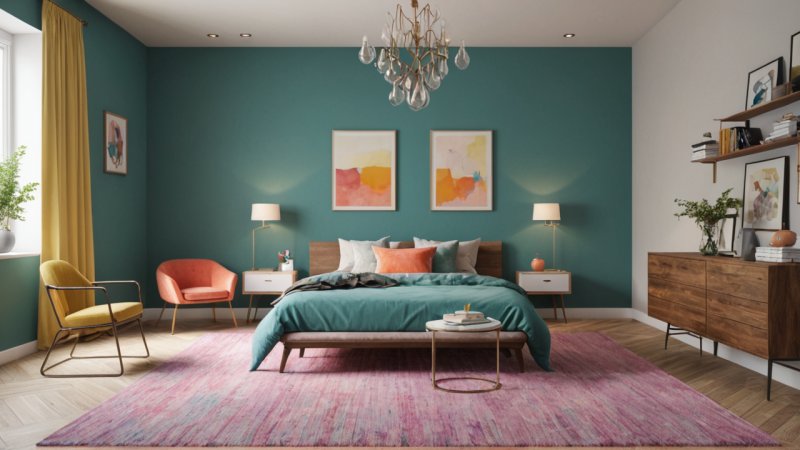 fargepsykologi, fargepalett, innredning, interiørdesign, stemningsforbedring