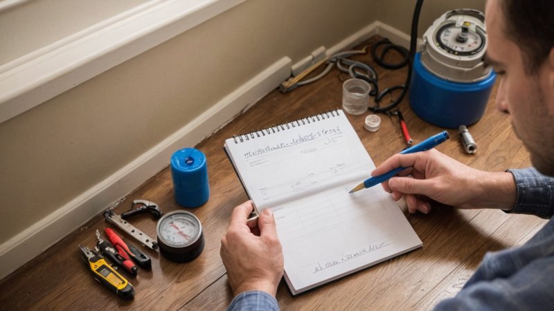 vannlekkasjetest, DIY vedlikehold, rørleggerinspeksjon, lekkasjeforebygging, hjemmefiksing