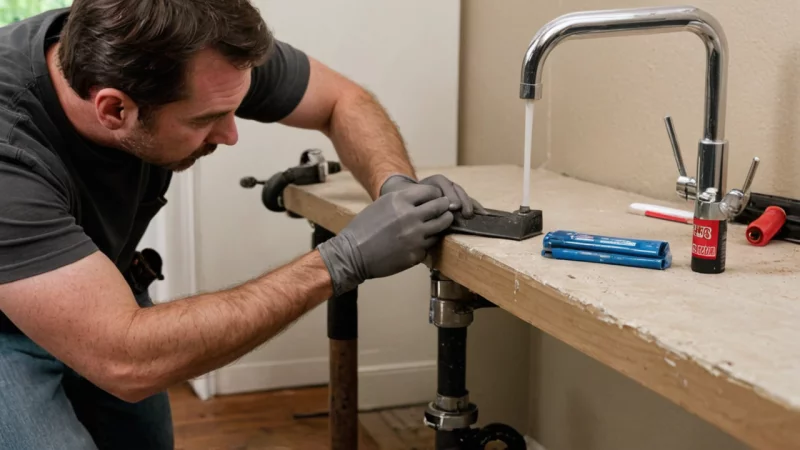 rørreparasjon, lekkasjetetting, vedlikehold av hjemmet, rørlegger tips, DIY forbedringer