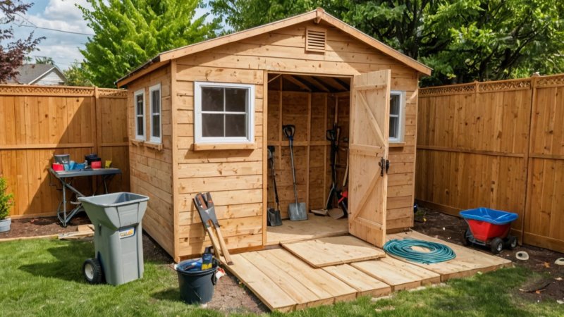 bygge utehus, DIY utendørs prosjekter, forbedring av hagen, renovering av hjem, trinn-for-trinn guide