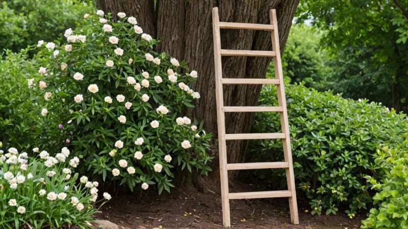 DIY stige, bygge stige, hjemmeforbedring, hageredskaper, sikkerhetstips