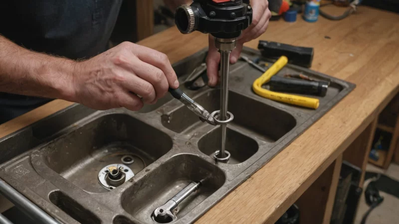 bytte av avløpsventil, DIY rørleggerarbeid, hjemmevedlikehold, hjemforbedring, rørlegger tips