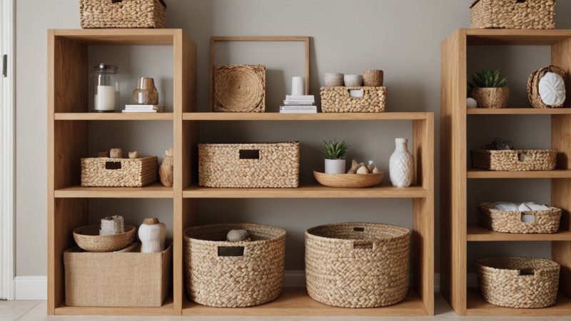 oppbevaringsløsninger, DIY prosjekter, organiseringstips, estetisk oppbevaring