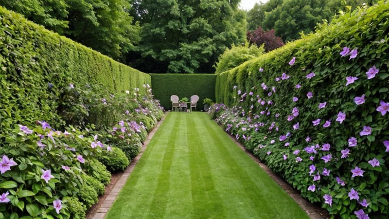 klematisvegg, tradisjonelle hagehekker, hagesammenligning, hagearbeidstips, landskapsdesign