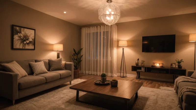 LED-lamper, glødelamper, koselig belysning, hjemmeatmosfære, energieffektivitet