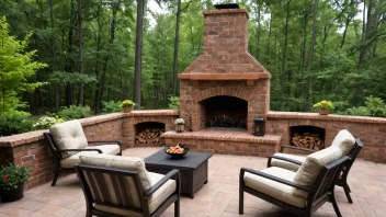 utendørs peis, gjør det selv utendørs peis, utendørs oppholdsrom, boligforbedring, hagefornyelse