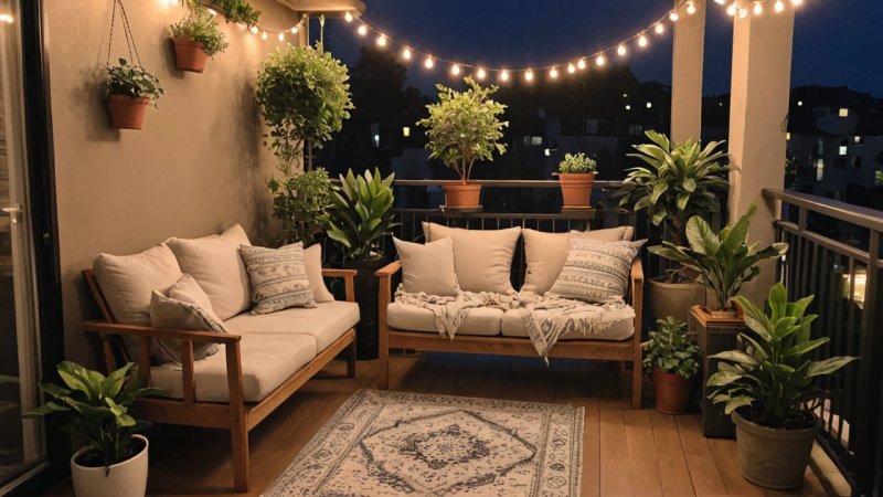 balkongforvandling, uterom, gjør-det-selv, koselig balkong, renoveringsprosjekt