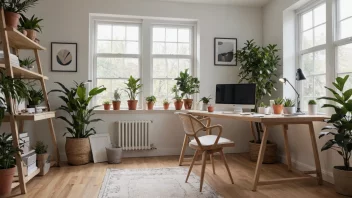 arbeidsplass hjemme, ergonomiske møbler, organisering, hjemmearbeid, inspirerende arbeidsmiljø