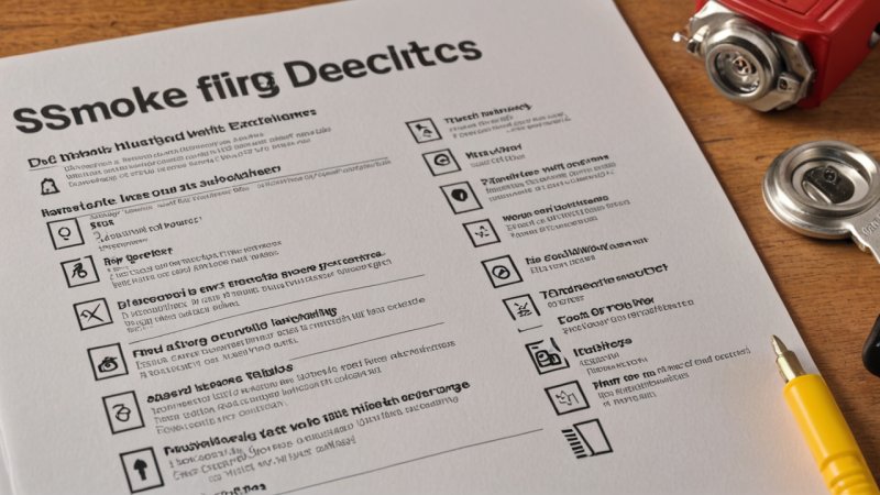 hjemmesikkerhet sjekkliste, røykvarslere, brannslukkere, vedlikehold av hjem, sikkerhetstips