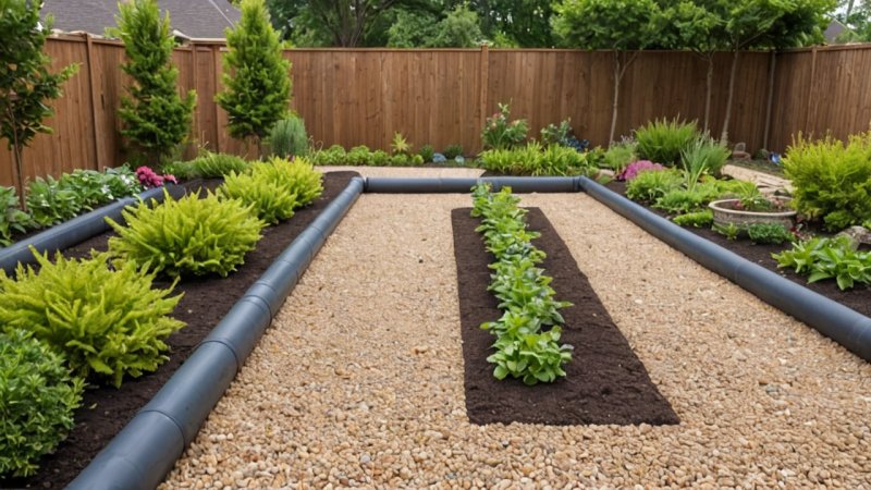 hage drenering, gjør det selv hjem forbedring, landskapsarbeid, vannhåndtering, hjem vedlikehold