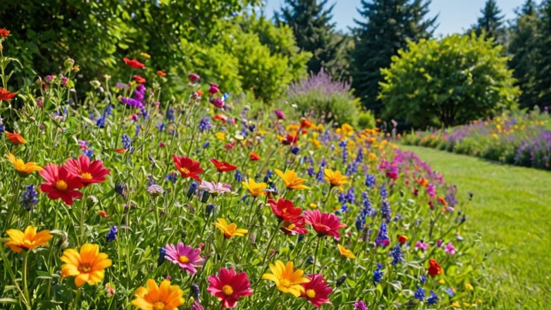 hage med ville blomster, gjør-det-selv hagearbeid, utendørs forbedringer, naturvennlig hagearbeid