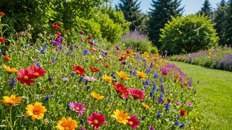hage med ville blomster, gjør-det-selv hagearbeid, utendørs forbedringer, naturvennlig hagearbeid
