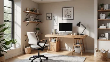arbeidsrom, produktivitet, ergonomisk møblering, organisering, belysning