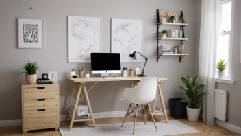 hjemmekontor, kreativt rom, arbeidsplassdesign, produktivitet, interiørdesign