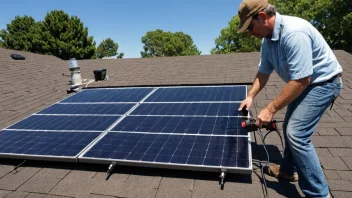 installasjon av solcellepaneler, hjemforbedring, energibesparelser, gjør det selv, vedlikehold